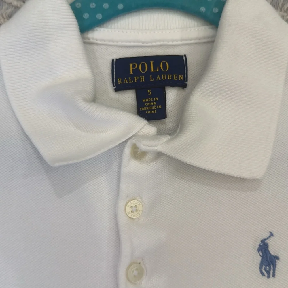 Ralph Lauren White and Pink Casual Polo Dress - Picture 2 of 4